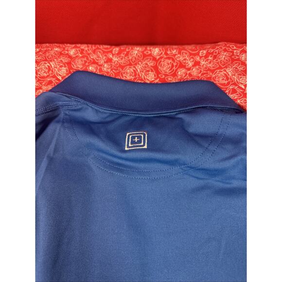 5.11 Polo Shirt Mens Medium Blue Tactical Series Short Sleeve 511 Active V1 - Picture 7 of 7